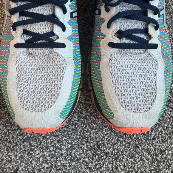 ASICS Gel Quantum 360 CM White Navy Safety Yellow RARE Size 12 Men Sneaker Shoes - Picture 4 of 13